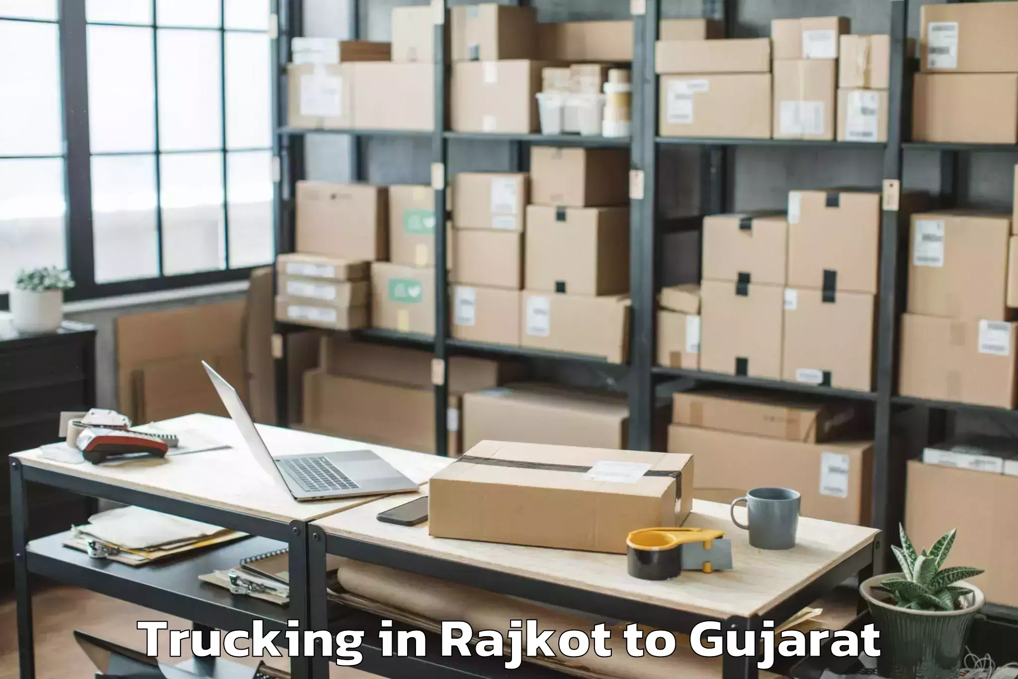 Reliable Rajkot to Shilaj Trucking